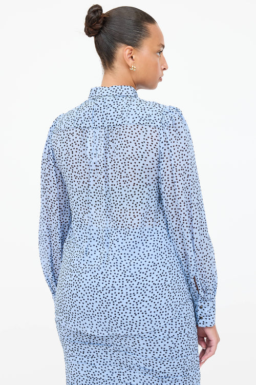 Dorothee Schumacher Polka Dot Pleated Shirt
