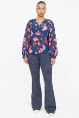 Dorothee Schumacher Silk Floral Pleated Top