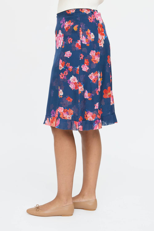 Dorothee Schumacher Silk Floral Skirt