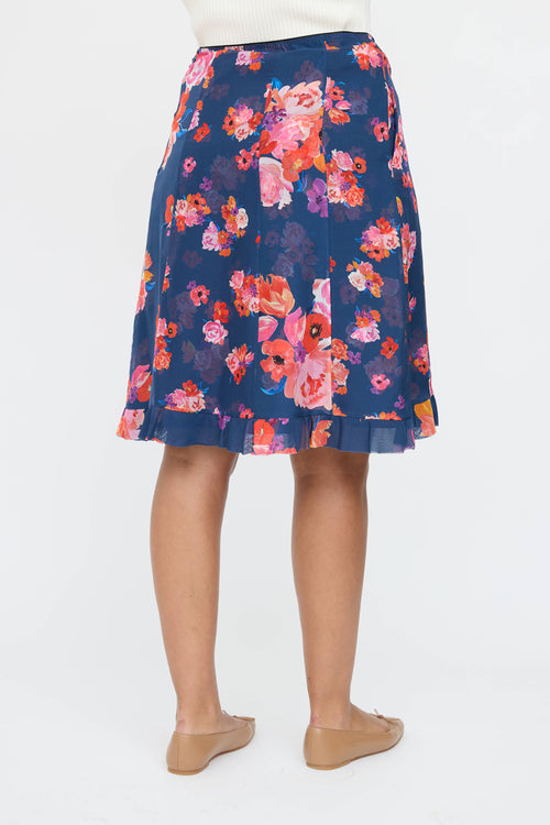 Dorothee Schumacher Silk Floral Skirt