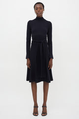 Dorothee Schumacher Wool Knit Tie Belt Dress