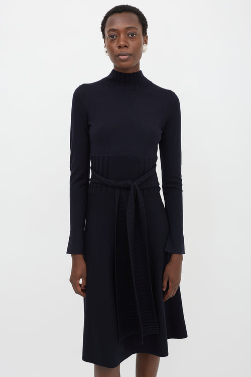 Dorothee Schumacher Wool Knit Tie Belt Dress