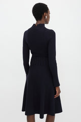 Dorothee Schumacher Wool Knit Tie Belt Dress