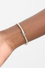 Dorsey 18K Yellow Gold Kate Rivière 3.75mm Sapphire Tennis Bracelet