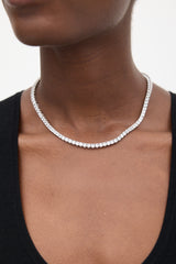 Dorsey Sterling Silver Kate Rivière Sapphire Tennis Necklace
