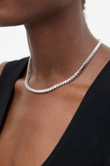 Dorsey Sterling Silver Kate Rivière Sapphire Tennis Necklace
