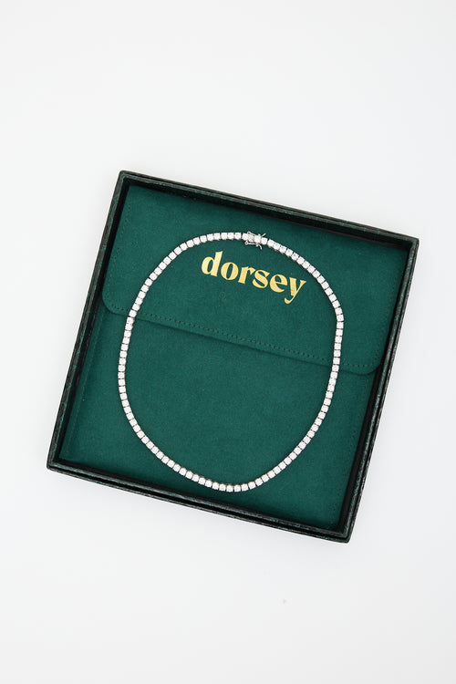Dorsey White Sapphire Kate Kate Rivière Necklace
