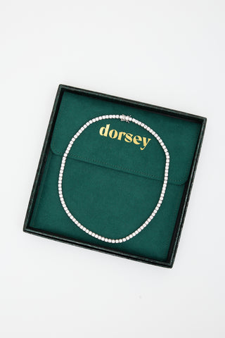 Dorsey White Sapphire Kate Kate Rivière Necklace