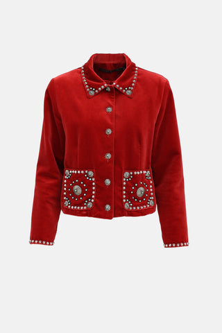 VSP Archive Velvet Studded Jacket