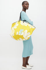La DoubleJ Yellow & White Floral Tote