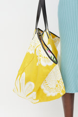 La DoubleJ Yellow & White Floral Tote
