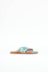 La DoubleJ Satin Crisscross Slide