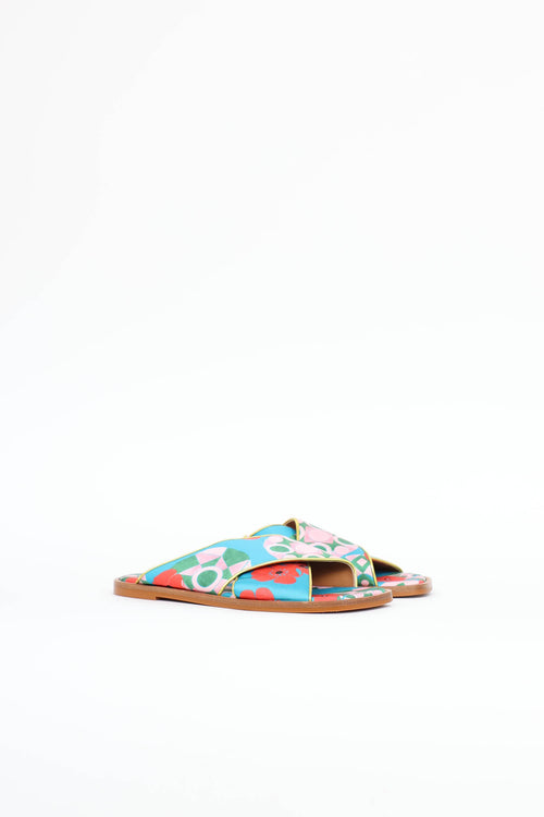 La DoubleJ Satin Crisscross Slide