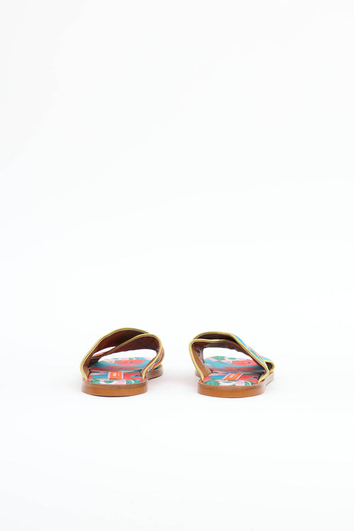 La DoubleJ Satin Crisscross Slide
