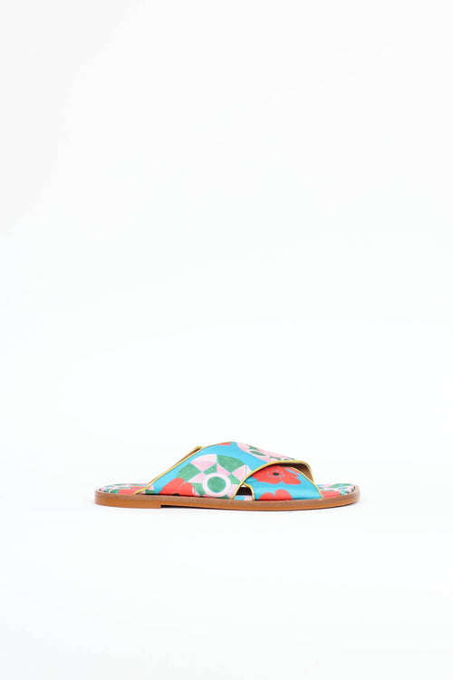 La DoubleJ Satin Crisscross Slide