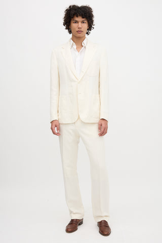Double RL Ralph Lauren Linen & Silk Blazer