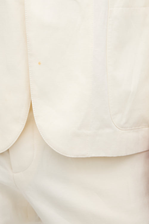 Double RL Ralph Lauren Linen & Silk Blazer