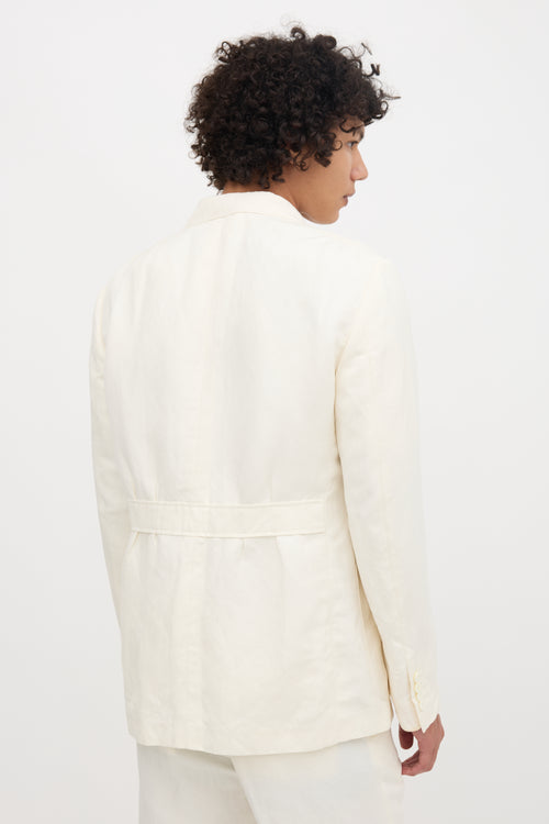 Double RL Ralph Lauren Linen & Silk Blazer