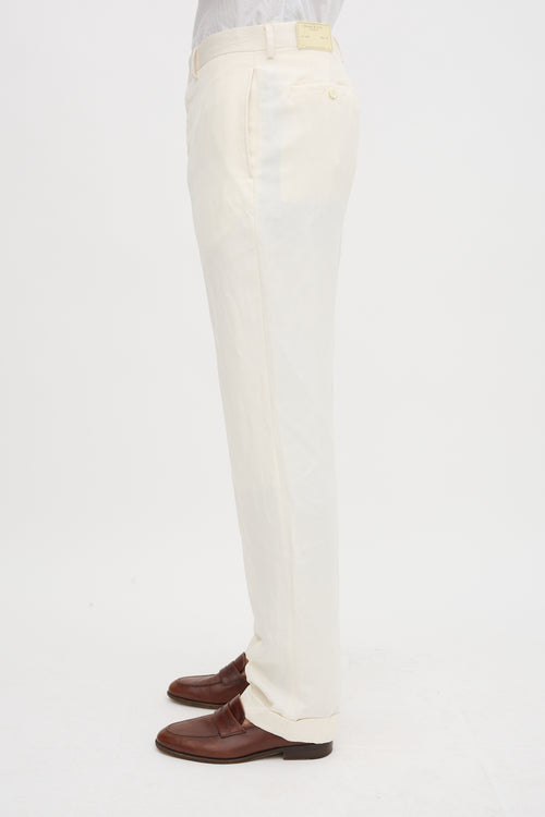 Double RL Ralph Lauren Linen & Silk Trouser