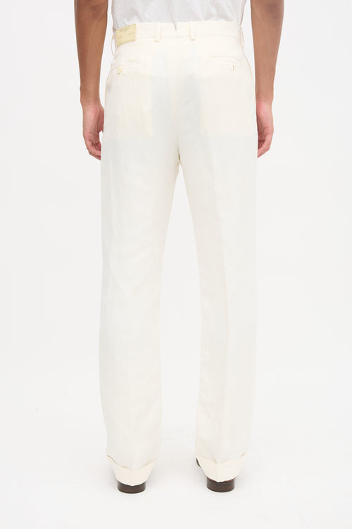 Double RL Ralph Lauren Linen & Silk Trouser