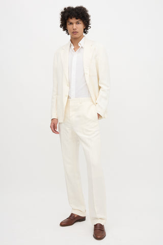 Double RL Ralph Lauren Linen & Silk Trouser