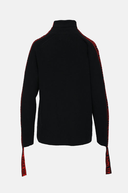 Doublet Wool Tape Knit Sweater