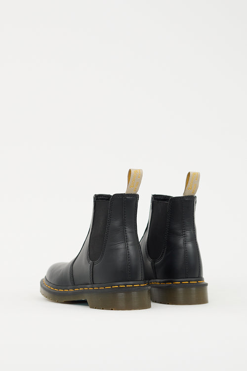 Dr. Martens Black Faux Leather 2976 Chelsea Boot