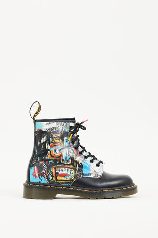 Dr. Martens Black & Multicolour 1460 Basquait II Boot