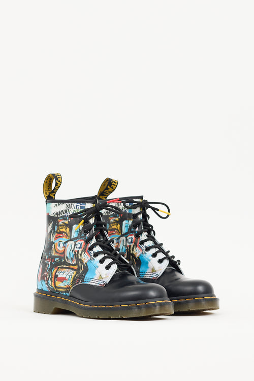 Dr. Martens Black & Multicolour 1460 Basquait II Boot