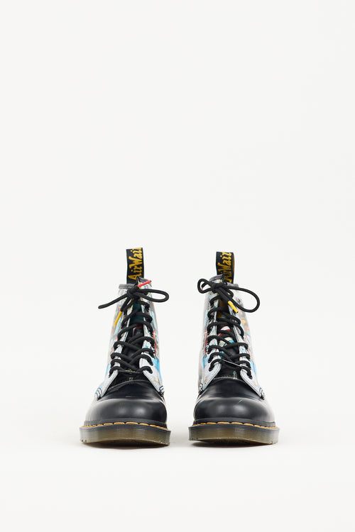 Dr. Martens Black & Multicolour 1460 Basquait II Boot