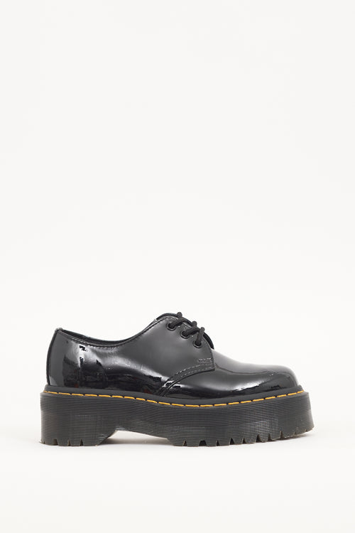 Dr. Martens Black Patent Leather 1461 Platform Derby