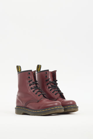 Dr. Martens Burgundy Leather 1460 Boot