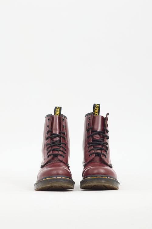 Dr. Martens Burgundy Leather 1460 Boot