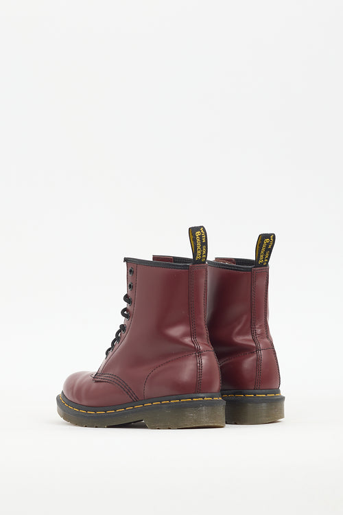 Dr. Martens Burgundy Leather 1460 Boot