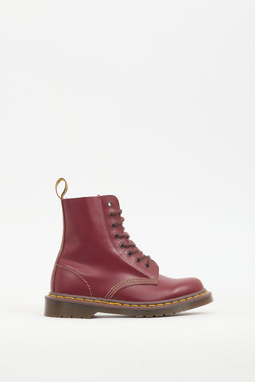 Dr. Martens Burgundy Leather 1460 Boot