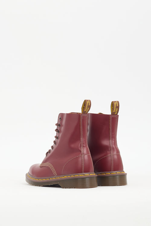 Dr. Martens Burgundy Leather 1460 Boot