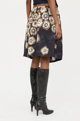Dries Van Noten Floral Silk Skirt
