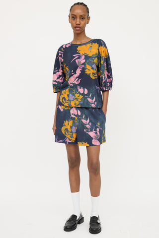 Dries Van Noten Floral Pattern Co-ord Set