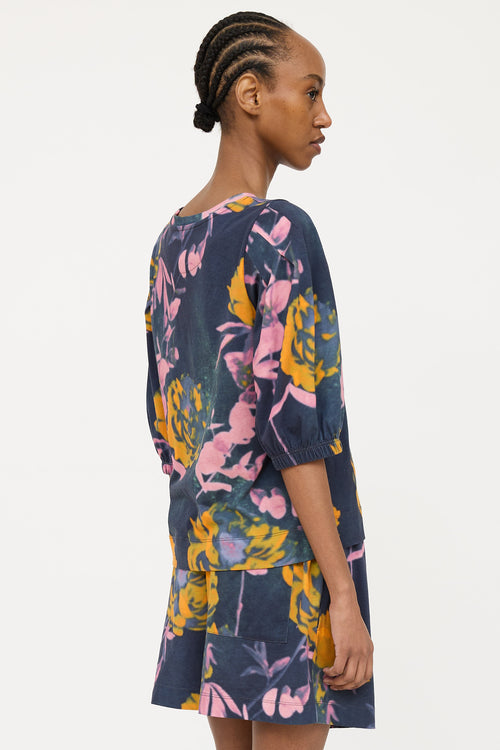 Dries Van Noten Floral Pattern Co-ord Set