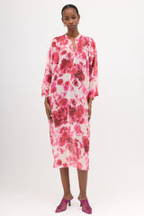 Dries Van Noten Crinkled Sheer Floral Dress
