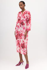 Dries Van Noten Crinkled Sheer Floral Dress
