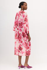Dries Van Noten Crinkled Sheer Floral Dress