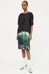 Dries Van Noten Forest Print Skirt