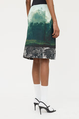 Dries Van Noten Forest Print Skirt