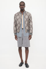 Dries Van Noten Quilted Zip Bomber Jacket