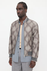 Dries Van Noten Quilted Zip Bomber Jacket