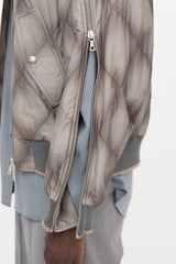 Dries Van Noten Quilted Zip Bomber Jacket