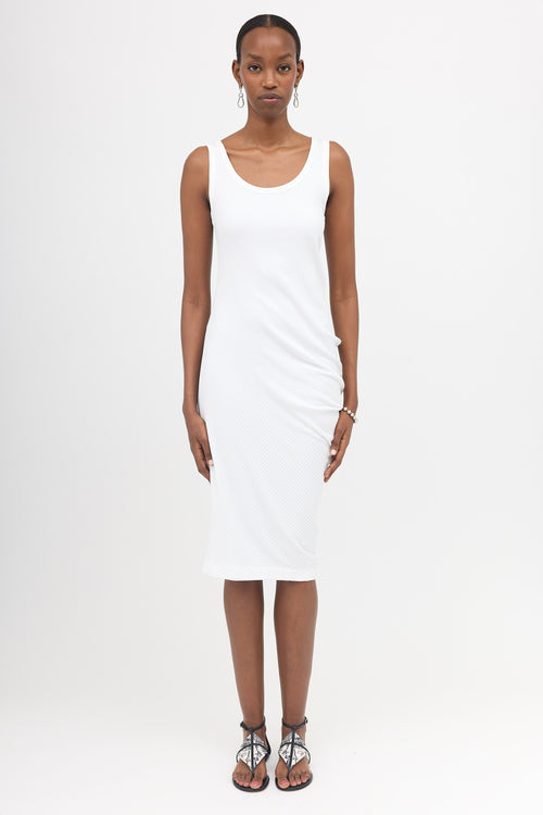 Dries Van Noten Asymmetrical Ribbed Knit Dress