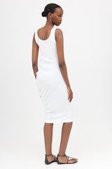 Dries Van Noten Asymmetrical Ribbed Knit Dress