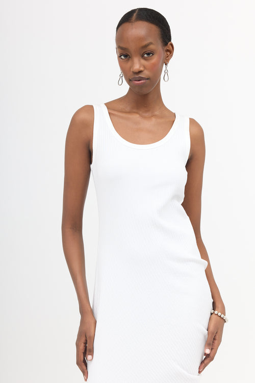 Dries Van Noten Asymmetrical Ribbed Knit Dress